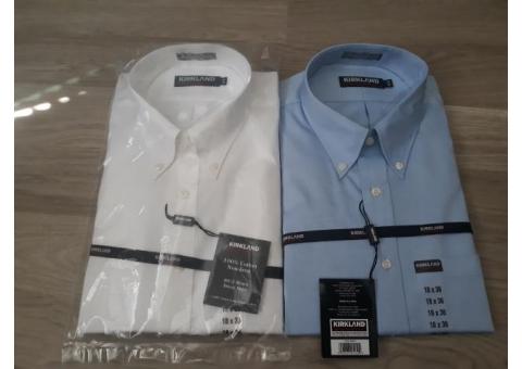 (2) New Button up dress shirts size 18-36