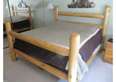 Aspen Log Bed