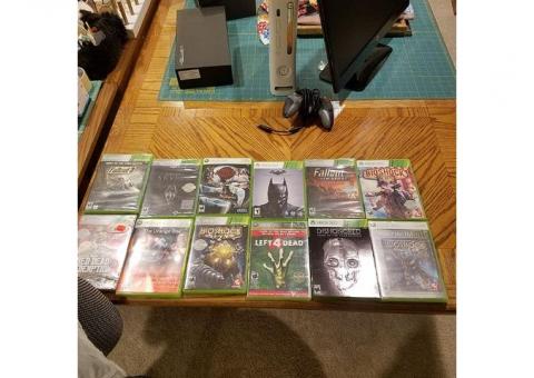 XBox 360 and 12 games, some unplayed